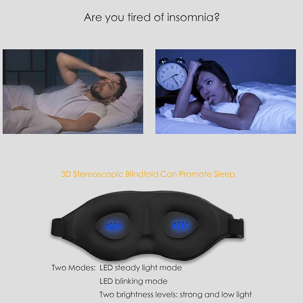 3D Eye Mask Sleep Eyeshade Shading Eye Protection Breathable Hypnotic Blue Light Stereo Sleeping Mask
3D Eye Mask Sleep Eyeshade Shading Eye Protection Breathable Hypnotic Blue Light Stereo Sleeping Mask