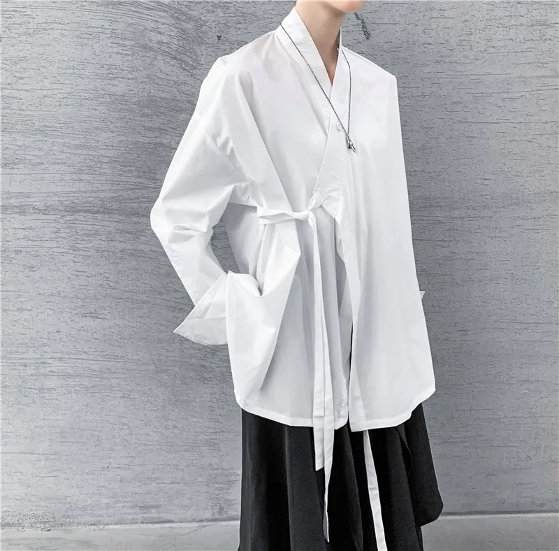 Brand Design Japan Style Autumn Women Shirts Cotton Lace Up White Dark Loose Long Sleeve Shirt Lady Gothic Owen Streetwear mujer
Brand Design Japan Style Autumn Women Shirts Cotton Lace Up White Dark Loose Long Sleeve Shirt Lady Gothic Owen Streetwear mujer