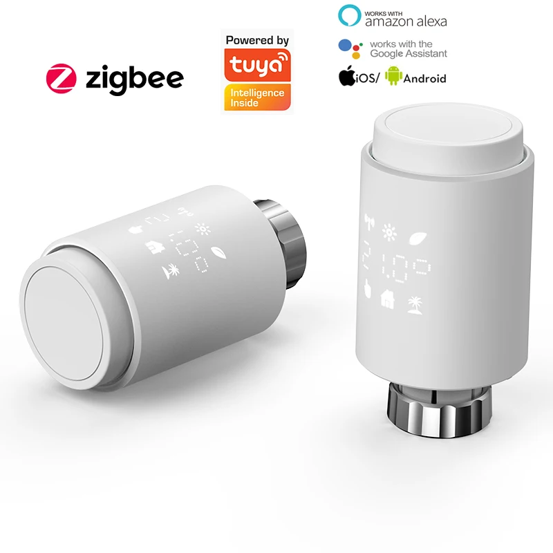 Умный привод радиатора ZigBee3.0 Tuya, программируемый термостатический клапан радиатора, регулятор температуры, установка 2MQTT с Alexa
Умный привод радиатора ZigBee3.0 Tuya, программируемый термостатический клапан радиатора, регулятор температуры, установка 2MQTT с Alexa