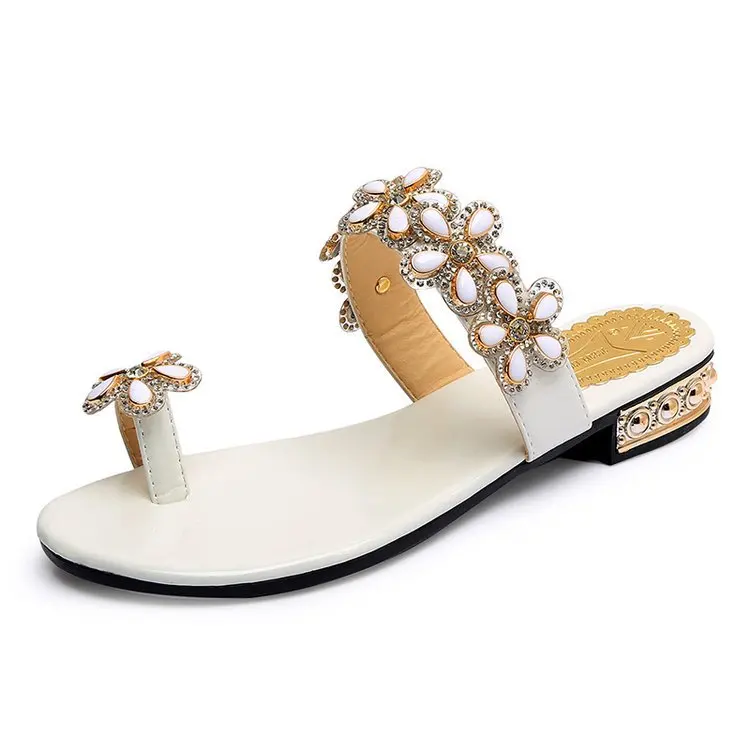 2020 Women Sweet Diamond Shoes for Woman Summer Toe Clamping Flats Sandals Women's Flat Heel Flip Flops Daily Flower Shoes
2020 Women Sweet Diamond Shoes for Woman Summer Toe Clamping Flats Sandals Women's Flat Heel Flip Flops Daily Flower Shoes
