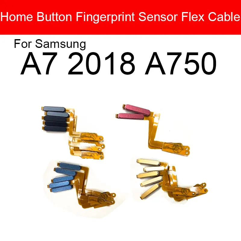 Кнопка Home гибкий кабель для Samsung Galaxy A7 2018 A750 меню ключ датчик распознавания