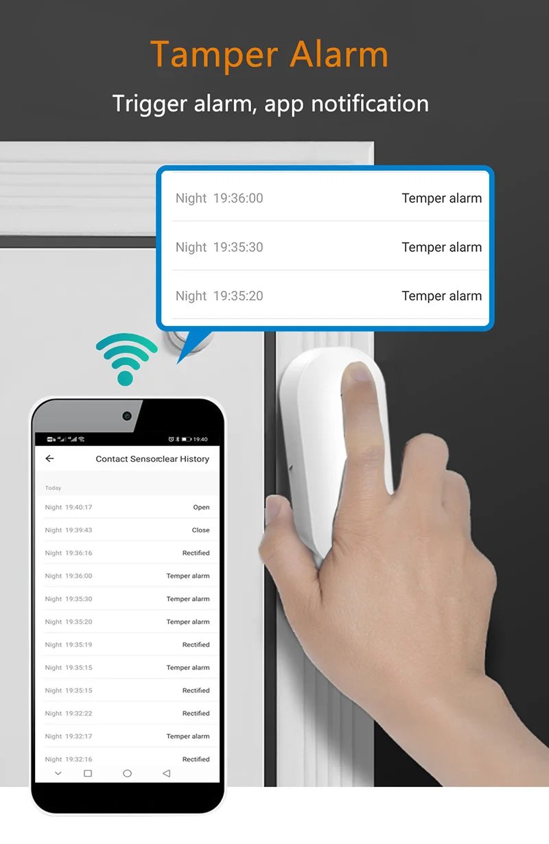 Tuya Smart WiFi door and window sensor door magnetic alarm App Notification smart home security Protection for Alexa Google Home
Tuya Smart WiFi door and window sensor door magnetic alarm App Notification smart home security Protection for Alexa Google Home