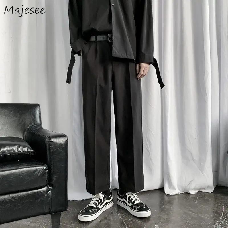 Autumn Draped Black Pants Men Straight Button-fly High Street Ankle Length Casual Trousers Youth All-match Trend Street Wear New
Autumn Draped Black Pants Men Straight Button-fly High Street Ankle Length Casual Trousers Youth All-match Trend Street Wear New
