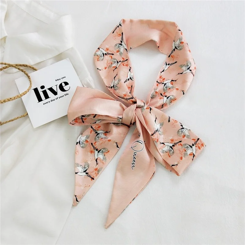 Fashion Women's Silk Hair Scarf Bandanas Lady Hair Ribbon Bag Skinny Scarves Design Wrist Towel Foulard Headband for Ladies
Fashion Women's Silk Hair Scarf Bandanas Lady Hair Ribbon Bag Skinny Scarves Design Wrist Towel Foulard Headband for Ladies