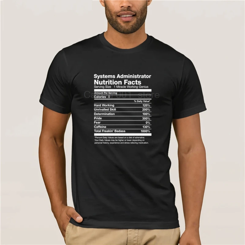 Summer Fashion Street Short Sleeve T Shirt Systems Administrator Nutrition Facts Fitness Printing Short Sleeve Tshirt trend
Summer Fashion Street Short Sleeve T Shirt Systems Administrator Nutrition Facts Fitness Printing Short Sleeve Tshirt trend
