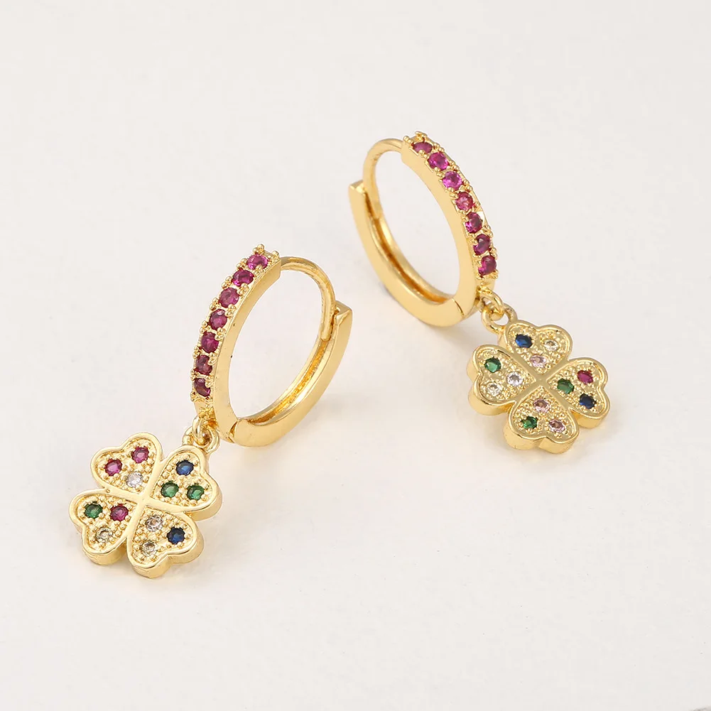 Geometric Love Earrings Clover Earrings New Fashion Zircon Earrings Women Earrings
Geometric Love Earrings Clover Earrings New Fashion Zircon Earrings Women Earrings