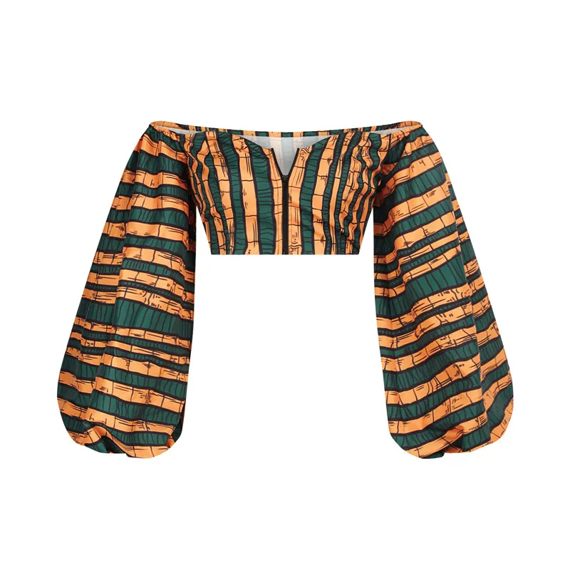 Women African Printed Off Shoulder Long Lantern Sleeve Crop Top Sexy Blouse Dashiki Ankara Clubwear Traditional Casual Outfits
Women African Printed Off Shoulder Long Lantern Sleeve Crop Top Sexy Blouse Dashiki Ankara Clubwear Traditional Casual Outfits