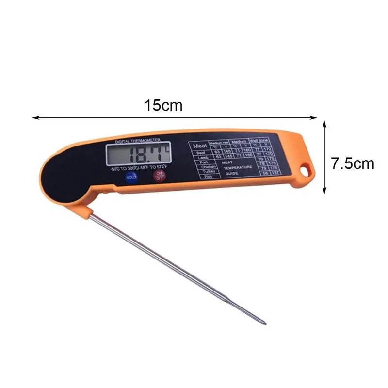 Digital Kitchen Food Thermometer Portable Foldable Thermometer Chicken BBQ Cooking Food Probe Kitchen For Turkey Tool Elect Y2B0
Digital Kitchen Food Thermometer Portable Foldable Thermometer Chicken BBQ Cooking Food Probe Kitchen For Turkey Tool Elect Y2B0