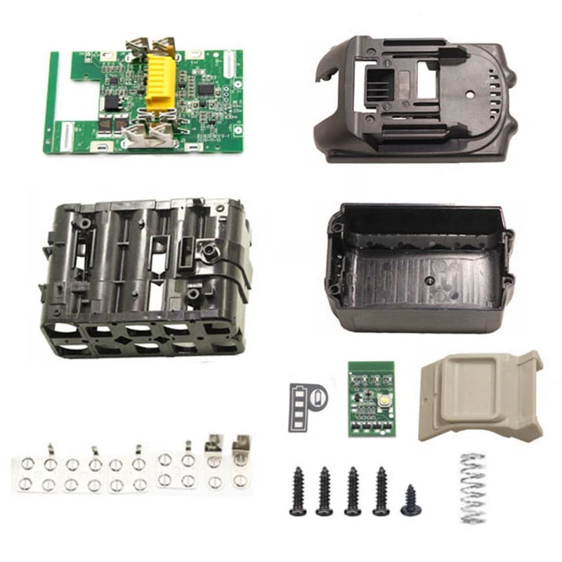 18650 Battery Case for Makita 18V with PCB Circuit Board LED Indicator Power Tools BL1850 BL1830 Battery Case Kit 
18650 Battery Case for Makita 18V with PCB Circuit Board LED Indicator Power Tools BL1850 BL1830 Battery Case Kit