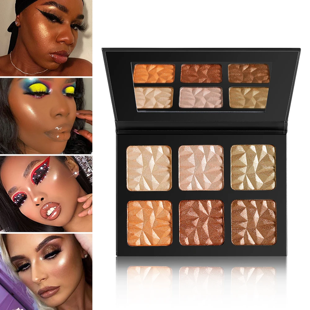 No logo 6 Colors Diamond Highlighter Powder Palette Makeup Glow Face Contour Shimmer illuminator Highlight for Face Body
No logo 6 Colors Diamond Highlighter Powder Palette Makeup Glow Face Contour Shimmer illuminator Highlight for Face Body