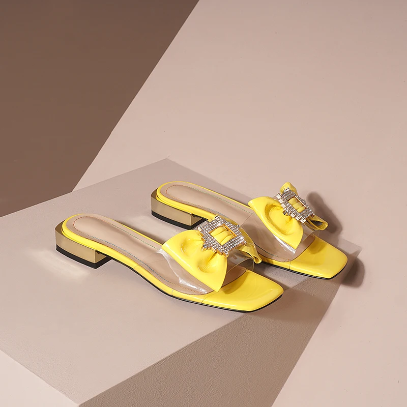 Genuine Leather Shoes Woman metal low Heel slippers sweet bowties Female shoes 2020 Spring summer New Shoes yellow beige
Genuine Leather Shoes Woman metal low Heel slippers sweet bowties Female shoes 2020 Spring summer New Shoes yellow beige