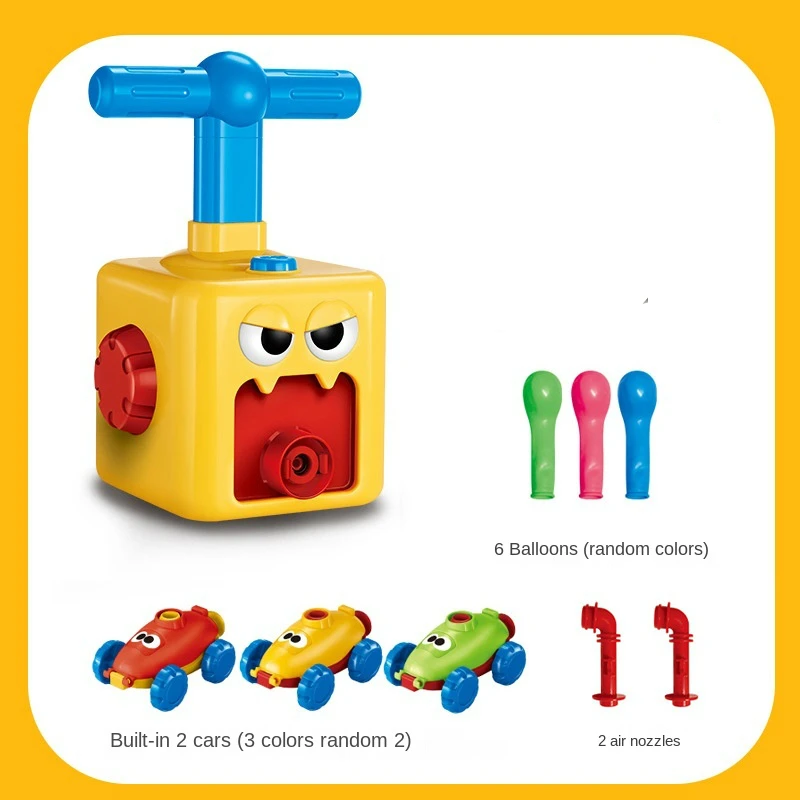 Balloon Cartoon Inertia Pneumatic Press Power Balloon Car With Launcher Slide Car Fun Education Science Experiment Toys for Kids
Balloon Cartoon Inertia Pneumatic Press Power Balloon Car With Launcher Slide Car Fun Education Science Experiment Toys for Kids