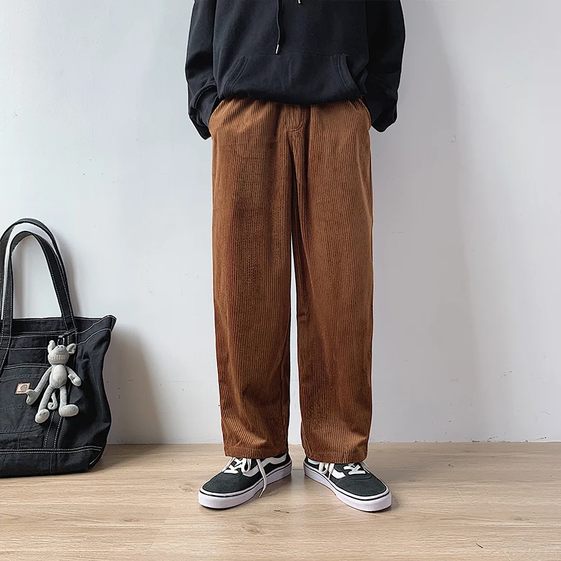Corduroy Pants Mens Casual Elastic Waistband Loose Straight Pants Slacks for Men Corduroy Trousers Joggers Male Autumn Man Pants
Corduroy Pants Mens Casual Elastic Waistband Loose Straight Pants Slacks for Men Corduroy Trousers Joggers Male Autumn Man Pants