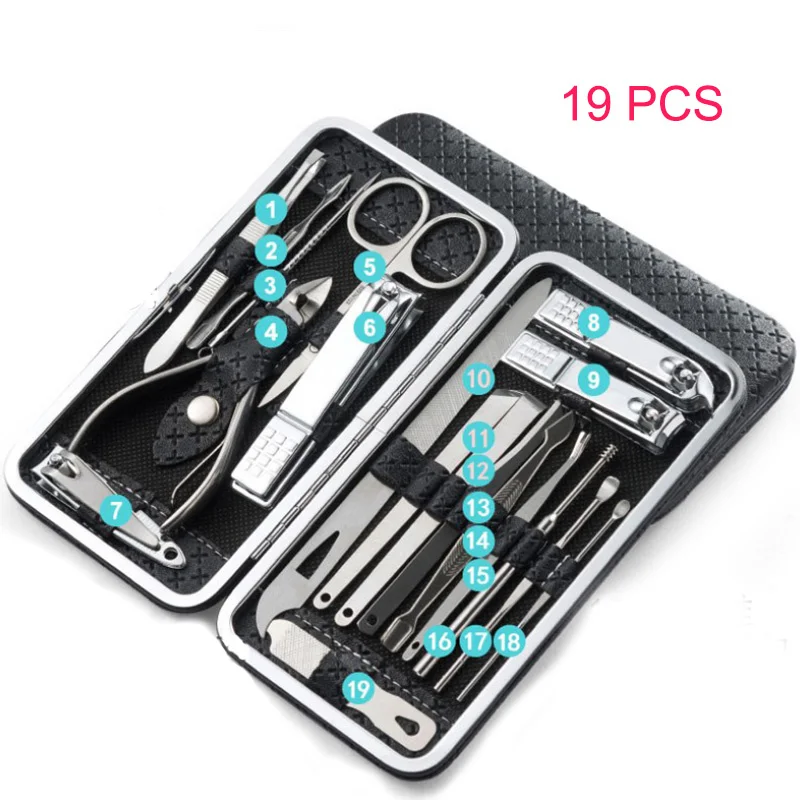 Manicure Nail Clipper Cutter Set Household Stainless Steel Ear Spoon Nail Clippers Manicure Tool Pedicure Nail Scissors 16/19
Manicure Nail Clipper Cutter Set Household Stainless Steel Ear Spoon Nail Clippers Manicure Tool Pedicure Nail Scissors 16/19