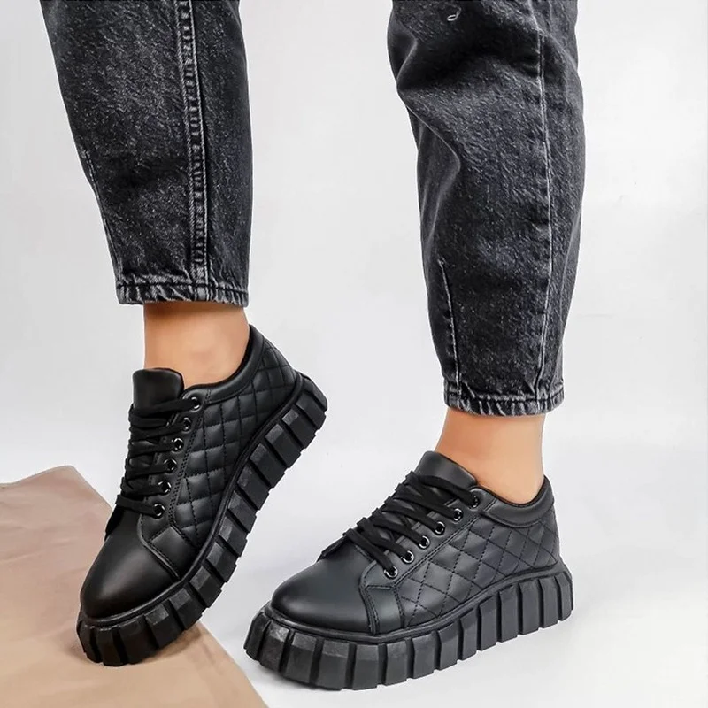 Women Lozenge Sneakers Fashion Woman's Shoes Spring Trend Casual Sport Shoes for Women Comfort White Vulcanized Platform Shoes
Women Lozenge Sneakers Fashion Woman's Shoes Spring Trend Casual Sport Shoes for Women Comfort White Vulcanized Platform Shoes
