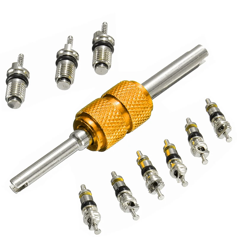 10Pcs/Set Car A/C Core Valve Core Automotive Air Conditioning Assortment Kit Auto Conditioner Valve Core Remover Repair Tools
10Pcs/Set Car A/C Core Valve Core Automotive Air Conditioning Assortment Kit Auto Conditioner Valve Core Remover Repair Tools