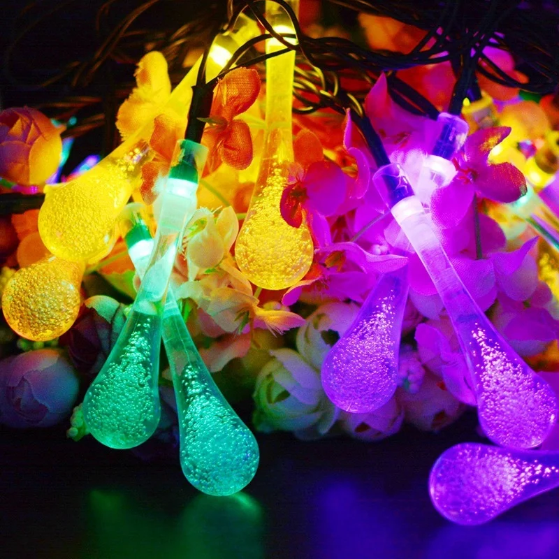 LED Solar Droplet Bulb String Lights Outdoor Waterproof Christmas Garden Light Lawn Courtyard Solar Lamp Decoration
LED Solar Droplet Bulb String Lights Outdoor Waterproof Christmas Garden Light Lawn Courtyard Solar Lamp Decoration