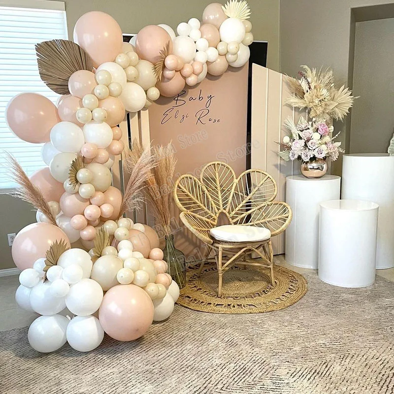 116pcs Cream Peach Balloon Arch Garland Kit Happy Birthday Decoration Girl Boy Wedding Party Decor Supplies
116pcs Cream Peach Balloon Arch Garland Kit Happy Birthday Decoration Girl Boy Wedding Party Decor Supplies