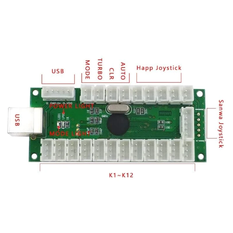 OOTDTY DIY Zero Delay Arcade USB Encoder PC to Joystick for Mame Jamma & Other Fighting Games
OOTDTY DIY Zero Delay Arcade USB Encoder PC to Joystick for Mame Jamma & Other Fighting Games