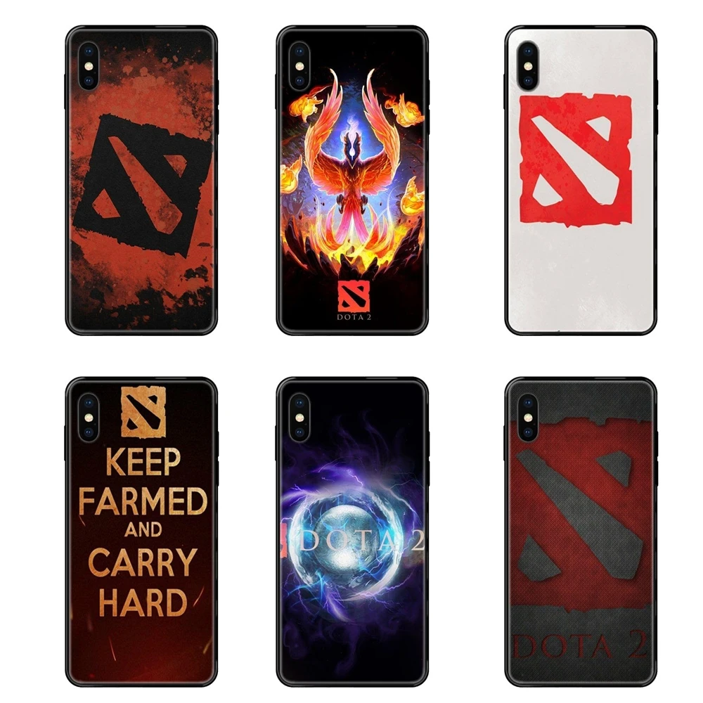 Фото Популярная игра Dota 2 модный черный мягкий персонализированный рисунок для Xiaomi Redmi