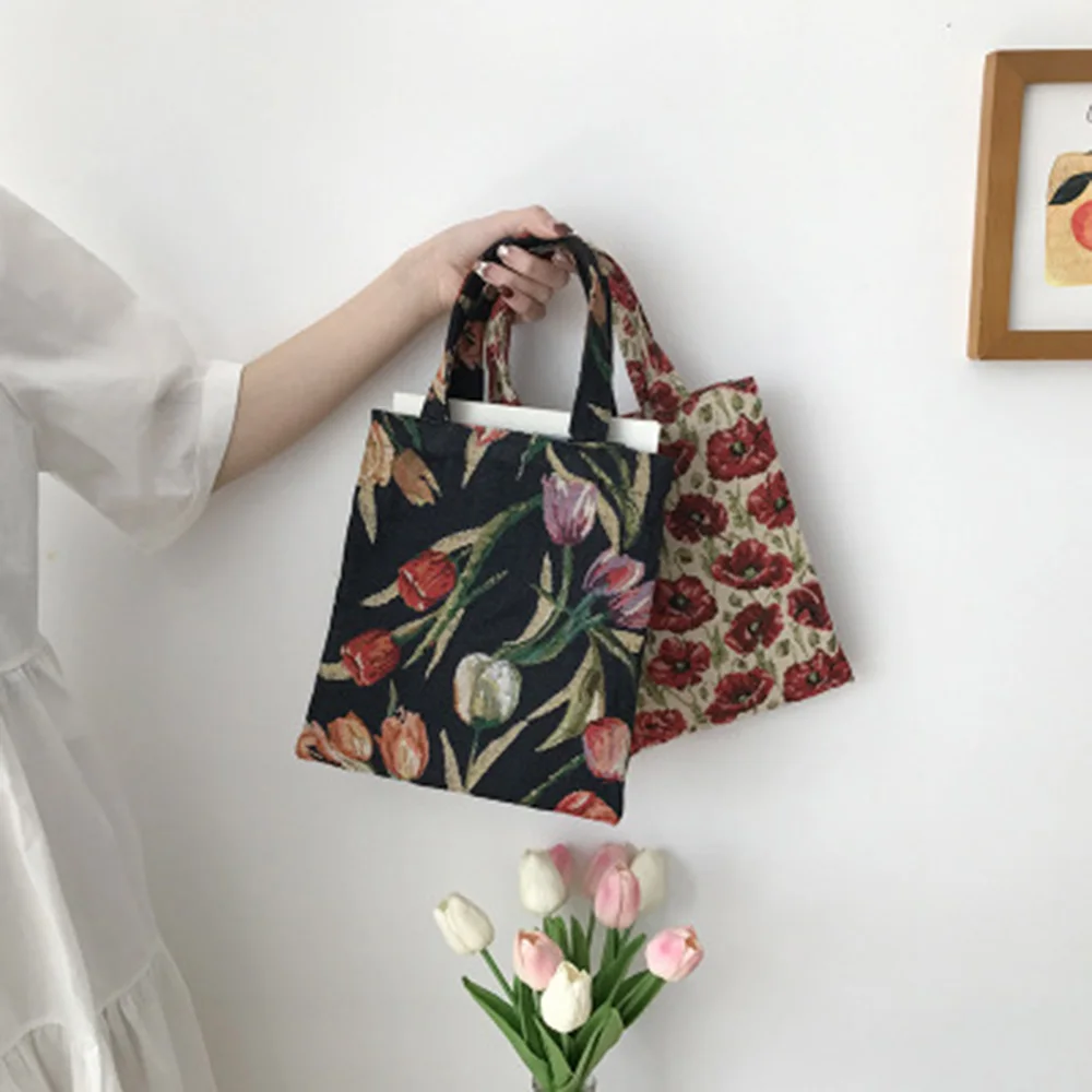 2020 Retro Style Vintage Canvas Hand Bag Women Shoulder Bags Japanese and Korean Ins Student Flowers Mini Casual Tote Bags
2020 Retro Style Vintage Canvas Hand Bag Women Shoulder Bags Japanese and Korean Ins Student Flowers Mini Casual Tote Bags