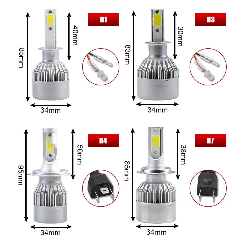 DARKEYE 8000K 4300K H4 H7 LED Car Headlight Kit H1 H11 9005 HB3 9006 HB4 H8 2PCS 72W 6000K 3000K 12000K Led Bulb Car Accessories
DARKEYE 8000K 4300K H4 H7 LED Car Headlight Kit H1 H11 9005 HB3 9006 HB4 H8 2PCS 72W 6000K 3000K 12000K Led Bulb Car Accessories