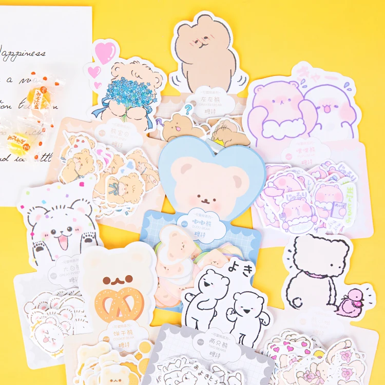 40 pcs/Box Stickers Cute bear series Kawaii Planner Journal Diary Scrapbooking Paper Stickers Stationery Sealing stickers
40 pcs/Box Stickers Cute bear series Kawaii Planner Journal Diary Scrapbooking Paper Stickers Stationery Sealing stickers