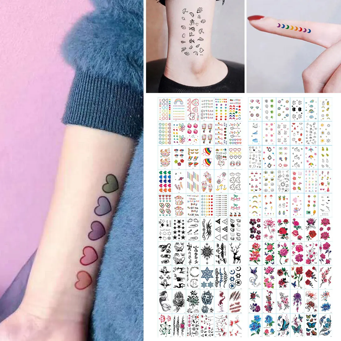 30pcs Colorful Rainbow Tattoo Sticker set Waterproof Temporary Tattoo Sticker Face hand kids girl Body Art Lovely Tattoo Sticker 
30pcs Colorful Rainbow Tattoo Sticker set Waterproof Temporary Tattoo Sticker Face hand kids girl Body Art Lovely Tattoo Sticker
