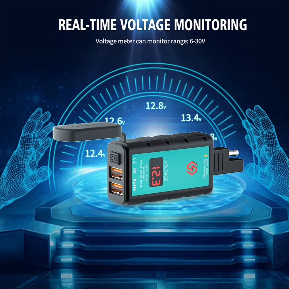 1 Set Motorcycle Single USB Charging Adapter Type-C SAE Plug Charger for Phone 
1 Set Motorcycle Single USB Charging Adapter Type-C SAE Plug Charger for Phone