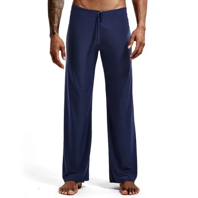 Брендовые мужские длинные штаны одежда для сна удобные дышащие слипоны Мужские