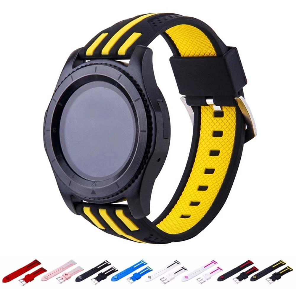Ремешок для часов Samsung galaxy watch 46 мм Gear S3 Sport, силиконовый браслет Frontier amazfit bip Huawei watch GT 2 2e, аксессуары, 22 мм
Ремешок для часов Samsung galaxy watch 46 мм Gear S3 Sport, силиконовый браслет Frontier amazfit bip Huawei watch GT 2 2e, аксессуары, 22 мм