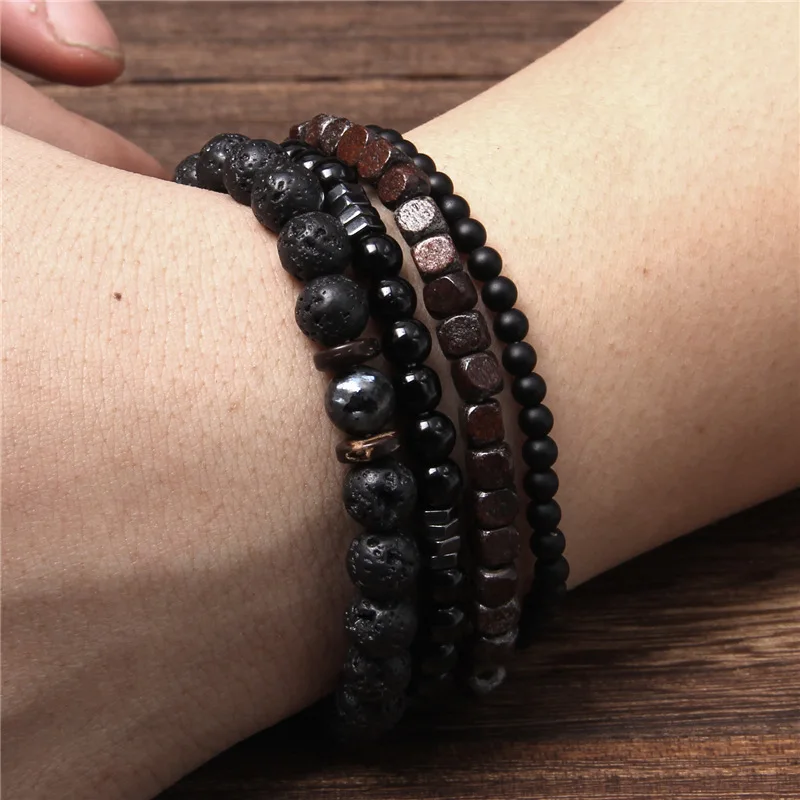 Men Bracelet Natural Hematite Stone Beads Bracelet Chakra Volcanic Lava Stone Diffuser Bracelets Men Jewelry Gift Drop Shipping
Men Bracelet Natural Hematite Stone Beads Bracelet Chakra Volcanic Lava Stone Diffuser Bracelets Men Jewelry Gift Drop Shipping