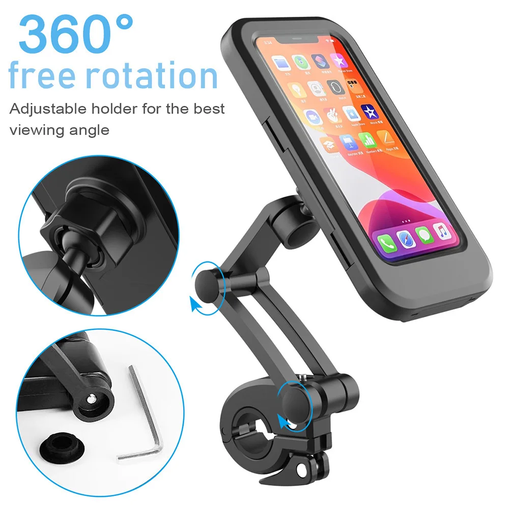 360° Adjustable Bike Motorcycle Phone Stand Holder Bicycle Handlebar Outdoor Waterproof Mobile Support Mount Navigation Bracket
360° Adjustable Bike Motorcycle Phone Stand Holder Bicycle Handlebar Outdoor Waterproof Mobile Support Mount Navigation Bracket