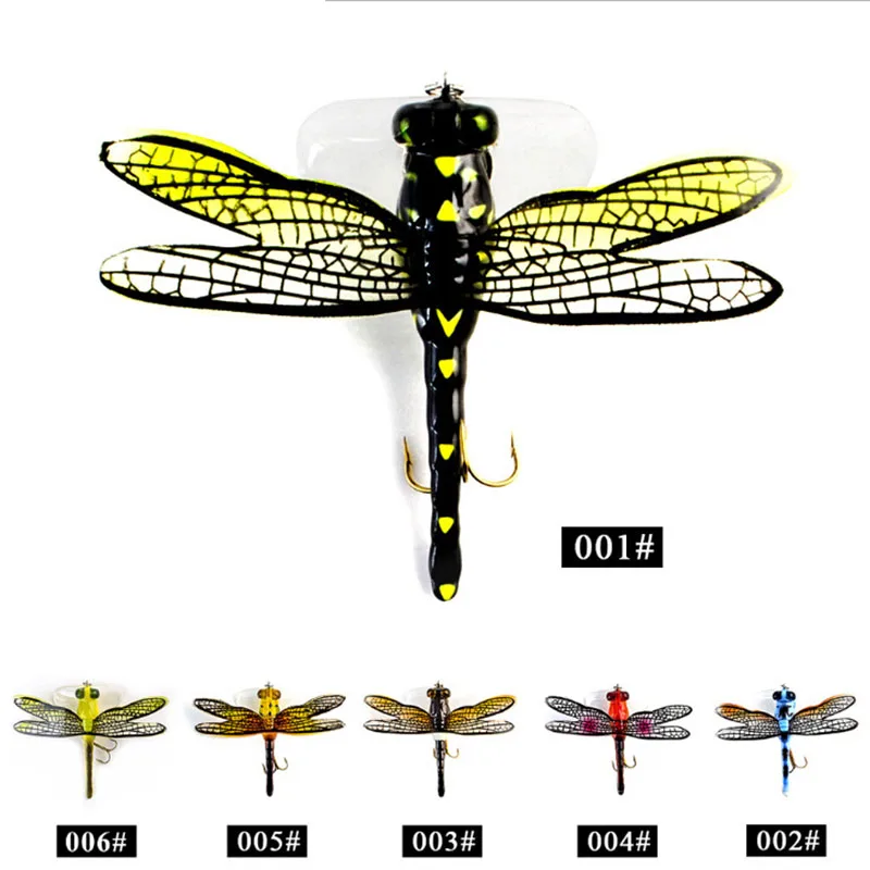 1PC Dragonfly Fishing Lure Weight 28g Length 75mm Life-like With Hooks For Trolling Hard | Спорт и развлечения
