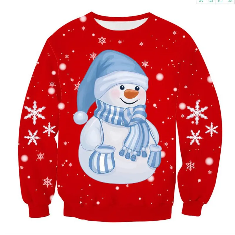 Men Women Ugly Christmas Sweater 3D Funny Snowman Snowflake Xmas Sweatshirt Couple Holiday Sweaters Christmas Jumpers Tops 3XL
Men Women Ugly Christmas Sweater 3D Funny Snowman Snowflake Xmas Sweatshirt Couple Holiday Sweaters Christmas Jumpers Tops 3XL
