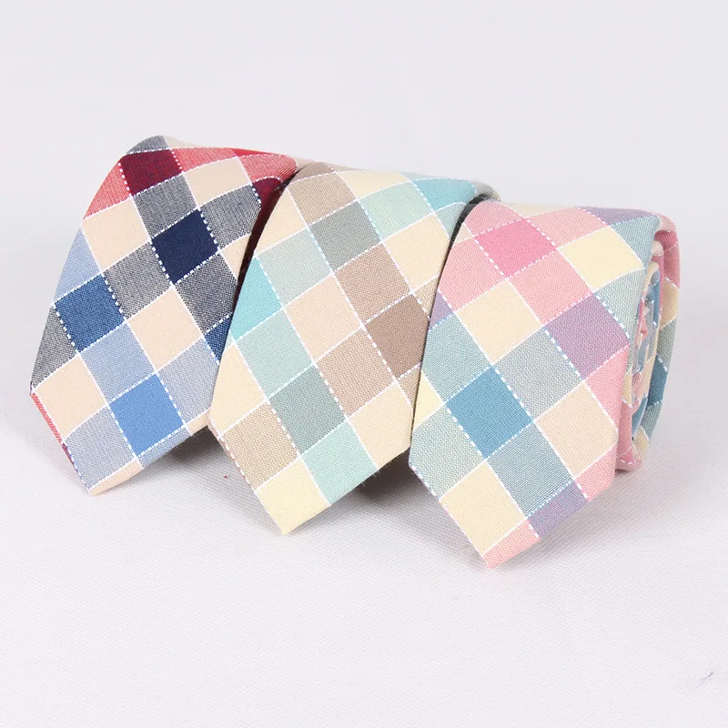 6.5cm Contrast Plaid Mens Cotton Ties Fashion Casual Candy Color Necktie Wedding Banquet Men Accessories Woman Ties Gift
6.5cm Contrast Plaid Mens Cotton Ties Fashion Casual Candy Color Necktie Wedding Banquet Men Accessories Woman Ties Gift