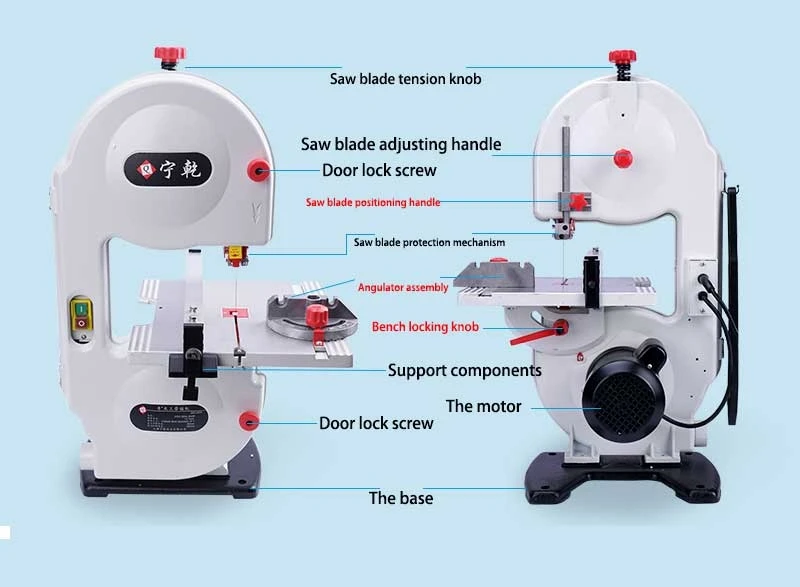 White Small 8 Inch Woodworking Machine Band Saw Machine for Woodworking
White Small 8 Inch Woodworking Machine Band Saw Machine for Woodworking