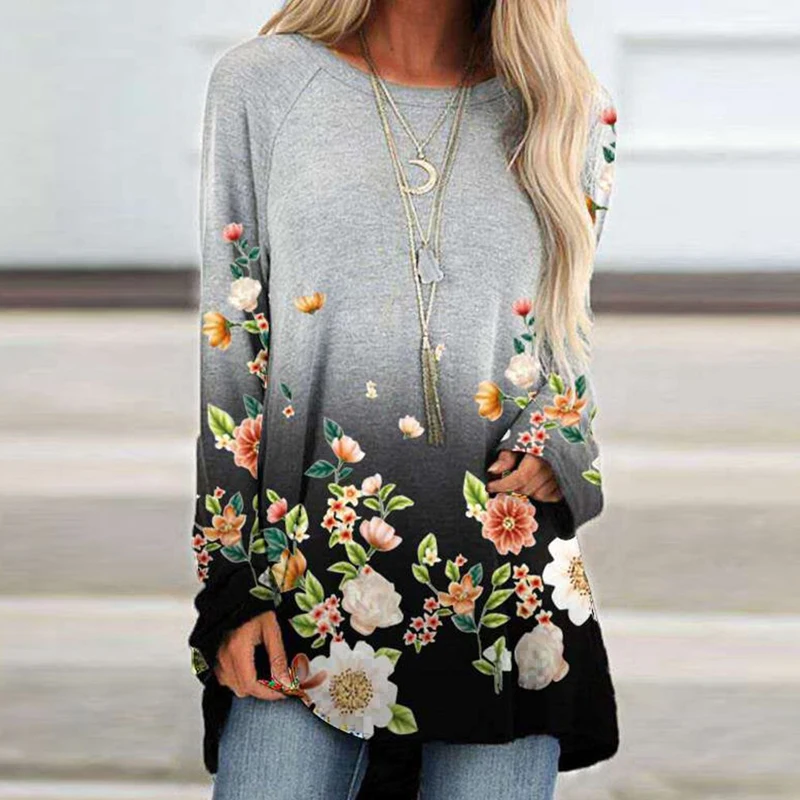 New Shirts Women Print Shirt O Neck Loose Pullover Tops Women Shirts Casual Long Sleeve T Shirt Ladies Graphic T shirts
New Shirts Women Print Shirt O Neck Loose Pullover Tops Women Shirts Casual Long Sleeve T Shirt Ladies Graphic T shirts