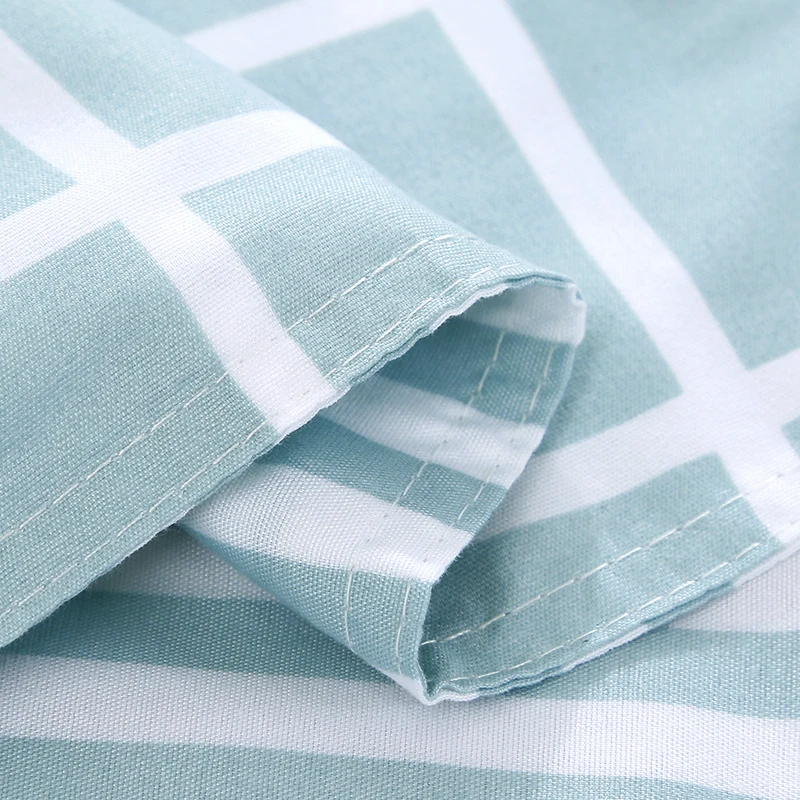 Cyan Check Stripe Bedding Set Simple Duvet Cover Sheet Set With Pillowcase Twin Full Queen Kids Adults 3/4Pcs Bedclothes
Cyan Check Stripe Bedding Set Simple Duvet Cover Sheet Set With Pillowcase Twin Full Queen Kids Adults 3/4Pcs Bedclothes