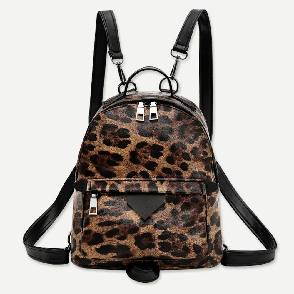 Модный новый стиль сумки через плечо с змеиным принтом женские рюкзаки маленький