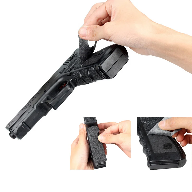 Glock Non-slip Texture Rubber Sticker Is Suitable For G17 19 20 21 22 23 25 26 27 32 33 38 Hunting Pistol Accessories
Glock Non-slip Texture Rubber Sticker Is Suitable For G17 19 20 21 22 23 25 26 27 32 33 38 Hunting Pistol Accessories