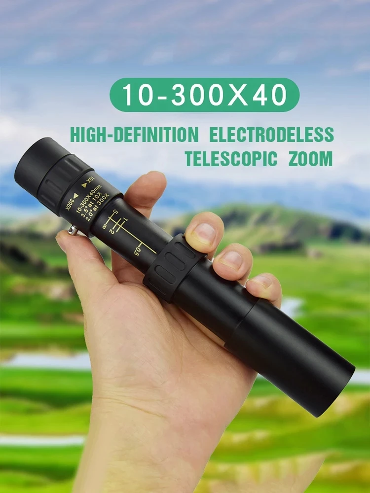 Профессиональный монокулярный телескоп 4K 10-300X40 с супер увеличением HD, качественный окуляр, портативный бинокль для охоты, кемпинга
Профессиональный монокулярный телескоп 4K 10-300X40 с супер увеличением HD, качественный окуляр, портативный бинокль для охоты, кемпинга