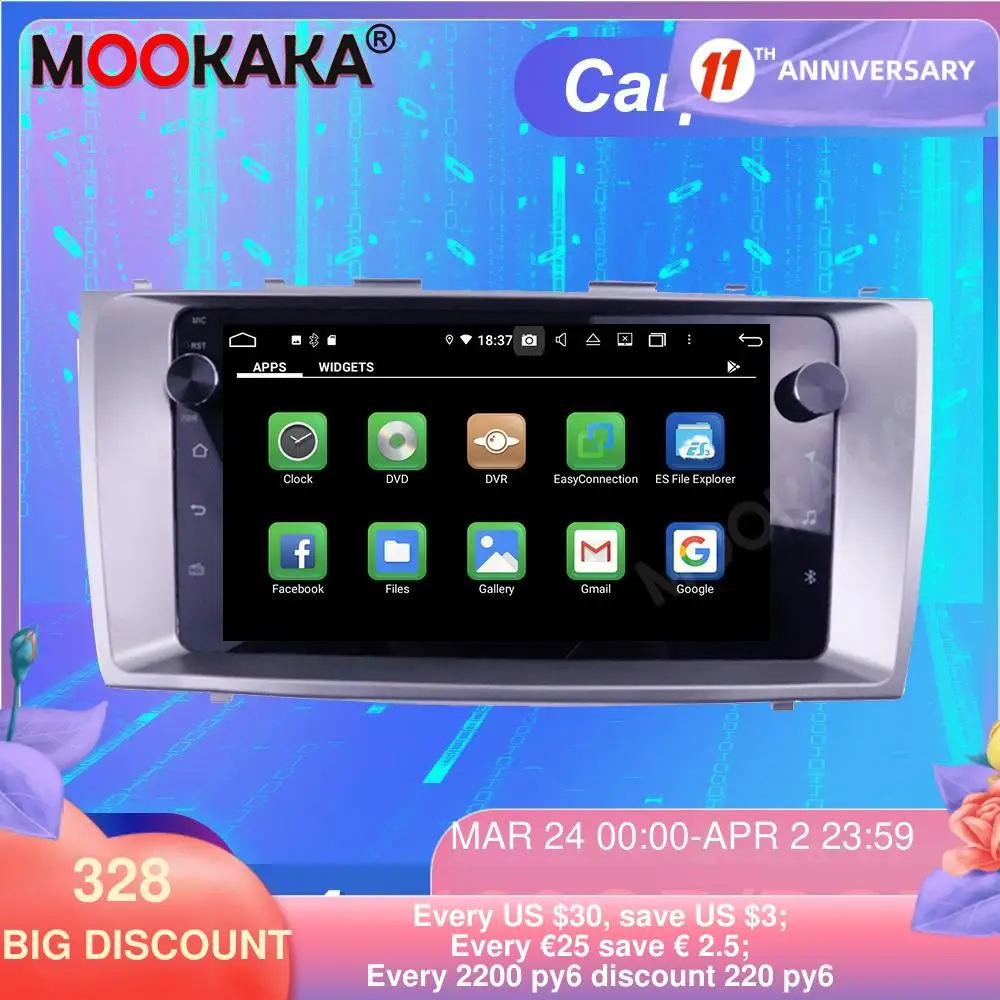 FOR Toyota Camry 2006-2011 Android10.0 4GRAM +128G ROM Tesla Screen Car Multimedia Player GPS Navigation Auto Stereo Head unit
FOR Toyota Camry 2006-2011 Android10.0 4GRAM +128G ROM Tesla Screen Car Multimedia Player GPS Navigation Auto Stereo Head unit