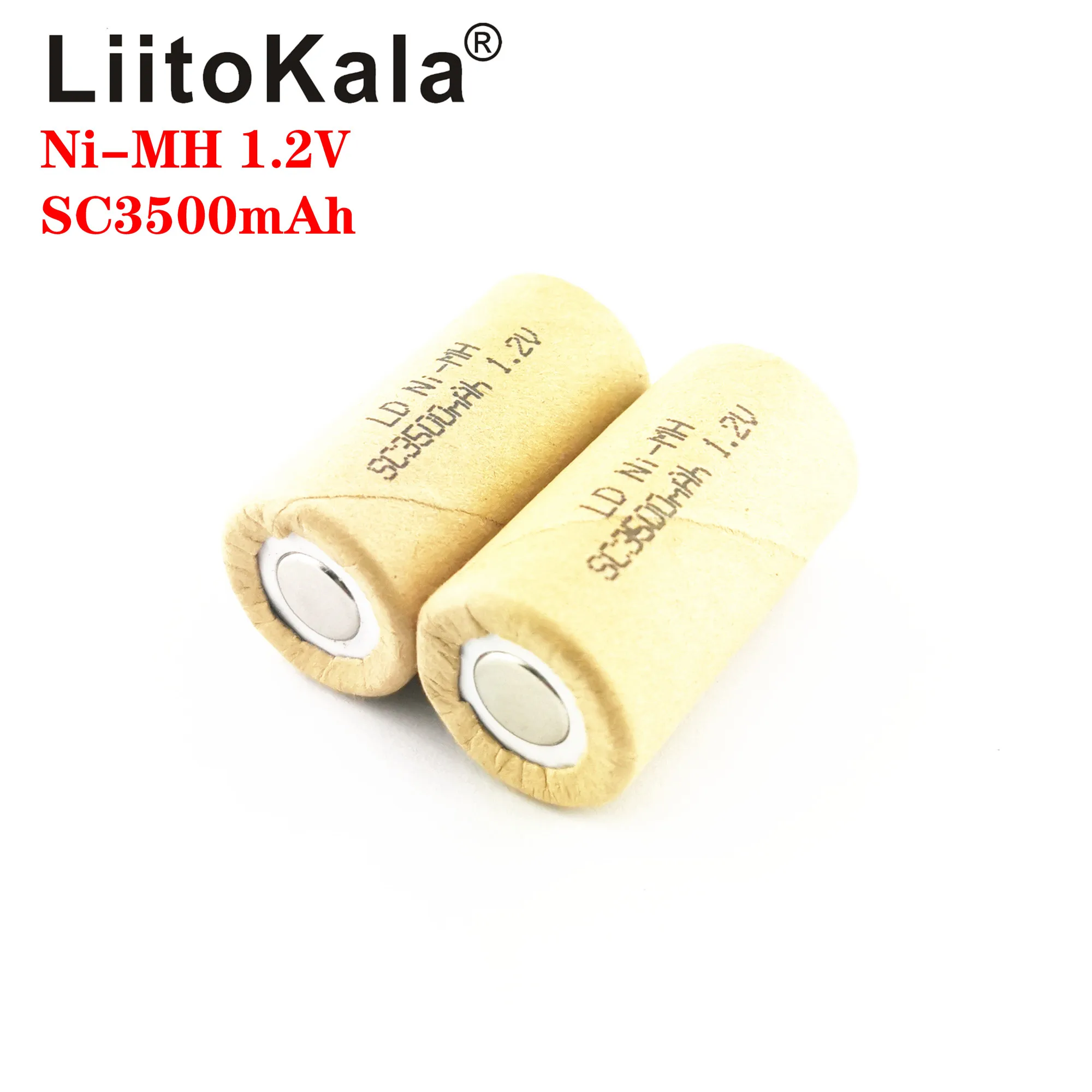 LiitoKala SC 3500mAh 3000mAH NI-MH 1.2V Rechargeable Battery high discharge rate 10C 15C for Electric tools Power Tool batteries