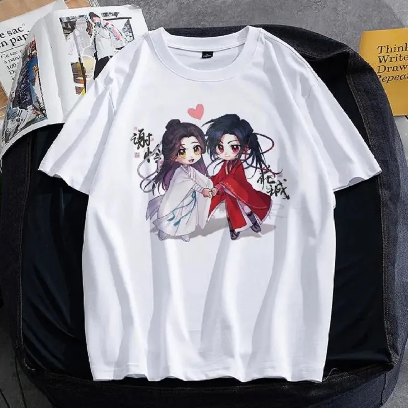Новая футболка Tian Guan Ci Fu Bless Xie Lian Hua Cheng, новинка 2021, повседневная Универсальная футболка с коротким рукавом для мужчин и женщин, лето
Новая футболка Tian Guan Ci Fu Bless Xie Lian Hua Cheng, новинка 2021, повседневная Универсальная футболка с коротким рукавом для мужчин и женщин, лето
