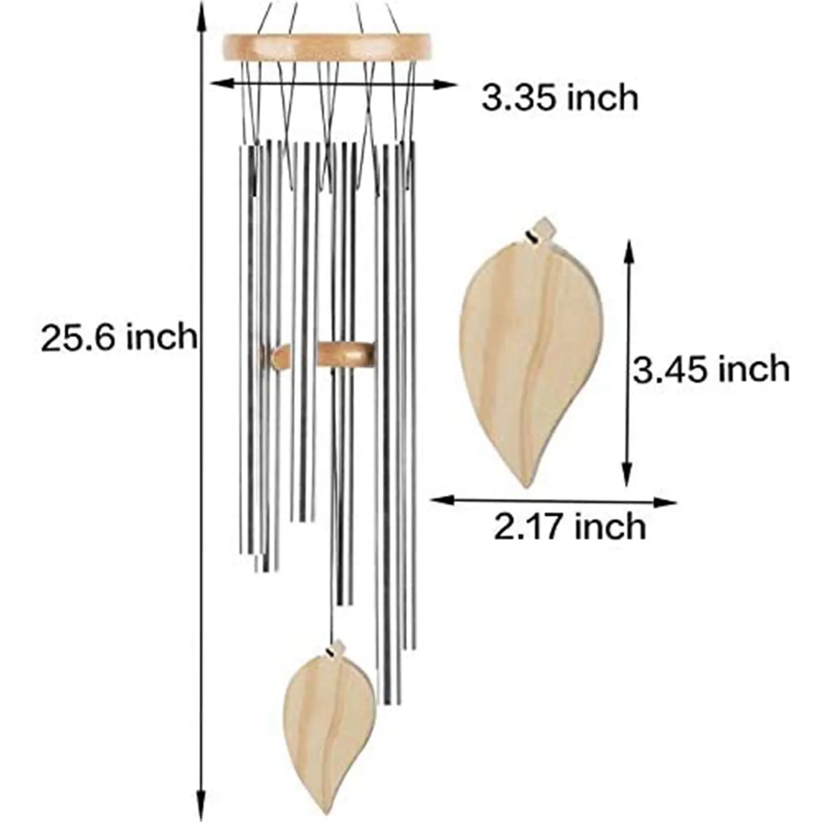 Outdoor Wind Chimes, Personalized Memorial Wind Chimes with 6 Aluminium Tubes for Garden Patio Backyard
Outdoor Wind Chimes, Personalized Memorial Wind Chimes with 6 Aluminium Tubes for Garden Patio Backyard