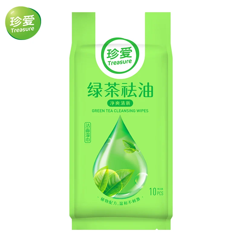 Фото 3 сумки 30 граф общее сокровище зеленый чай экстракт для лица и рук салфетки