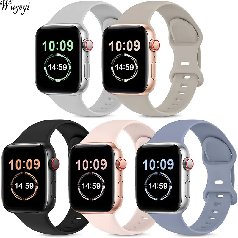 5-Piece Strap Compatible With Apple Watch Strap 38mm 40mm 42mm 44mm Soft Silicone Sports Replacement Watchbands
5-Piece Strap Compatible With Apple Watch Strap 38mm 40mm 42mm 44mm Soft Silicone Sports Replacement Watchbands