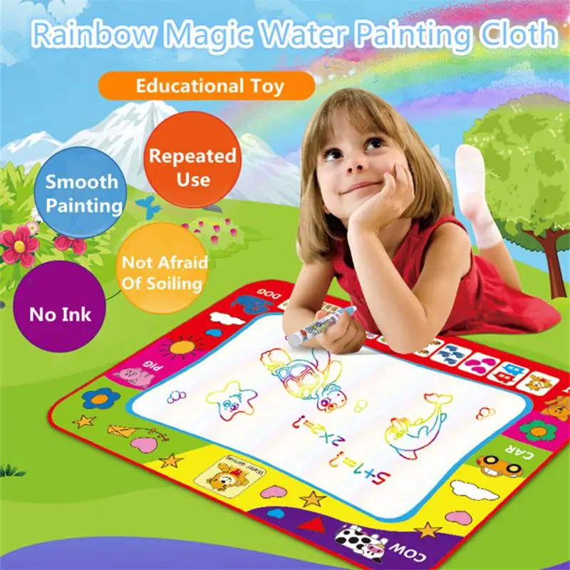 Big Size Magic Water Drawing Cloth With Doodle Painting Pen For Children Early Education Toy Watercolor Painting Mat Painting
Big Size Magic Water Drawing Cloth With Doodle Painting Pen For Children Early Education Toy Watercolor Painting Mat Painting