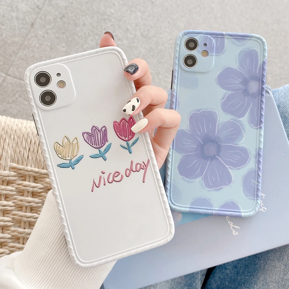 Vintage Flowers Phone Case For iPhone 12 Mini 11 Pro Max XR XS Max 7 8 Plus X Tulip Flowers Soft IMD Back Cover Coque
Vintage Flowers Phone Case For iPhone 12 Mini 11 Pro Max XR XS Max 7 8 Plus X Tulip Flowers Soft IMD Back Cover Coque
